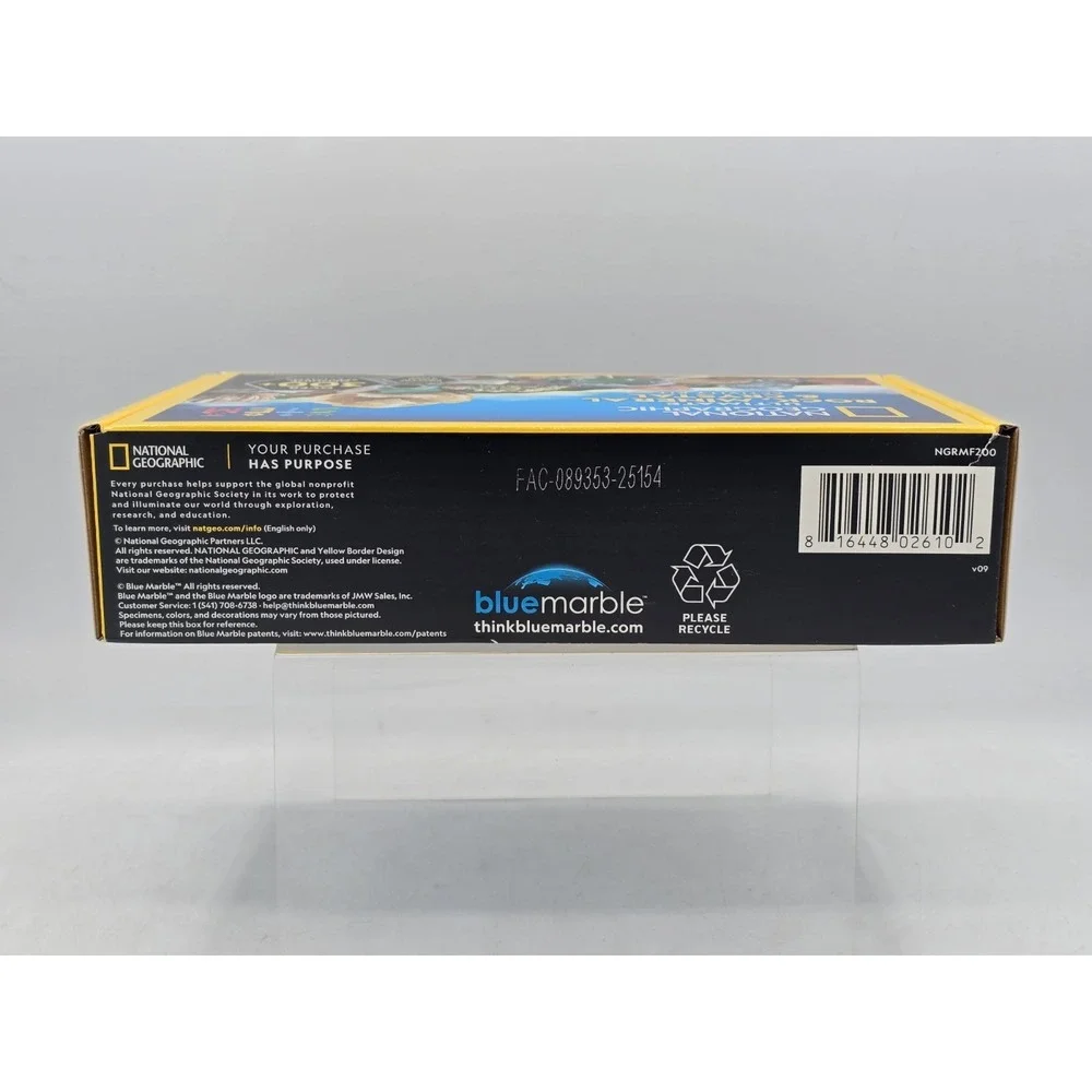 NATIONAL GEOGRAPHIC Rock Collection Box For Kids‎ 300 Piece Gemstones - OPEN BOX